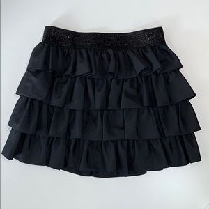 Ralph Lauren black ruffle tier skirt 6X